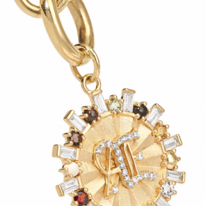 18-karat gold multi-stone necklace